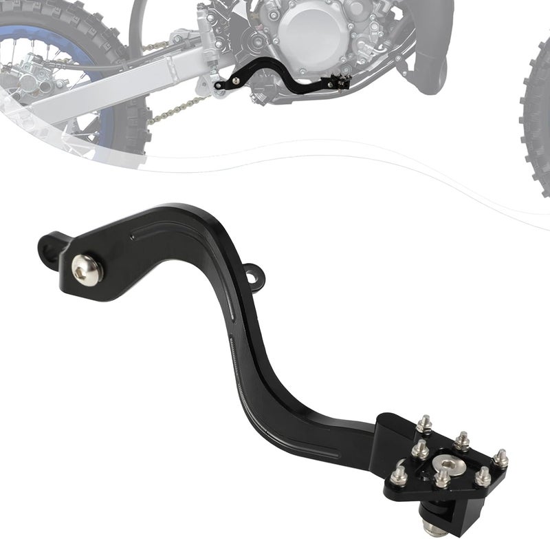 BAOUFF Dirt Bike Rear Brake Foot Pedal for YZ85,CNC Motorcycle Foldable Brake Lever for YZ 85 2002-2025 Black - Image 1